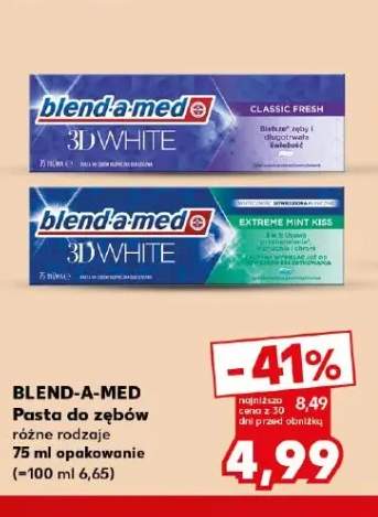 Pasta do zębów 3D White Classic Fresh Blend-a-med +1 wariant