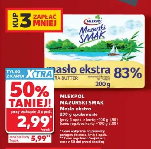 Masło ekstra Mazurski Smak