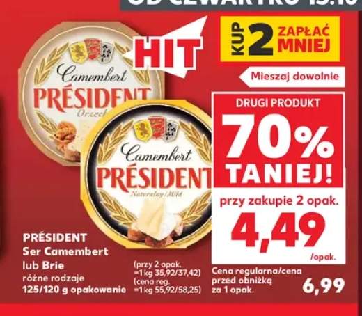Ser Camembert Président +1 wariant