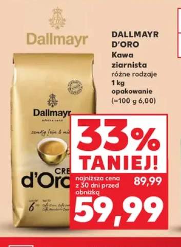Kawa ziarnista Dallmayr d'Oro