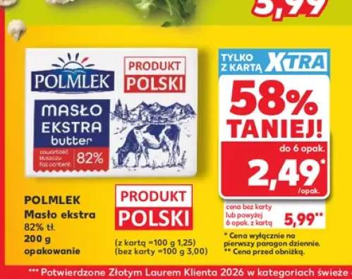 Masło ekstra Polmlek 82%