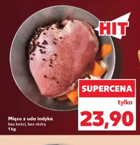 Mięso z uda indyka bez kości bez skóry