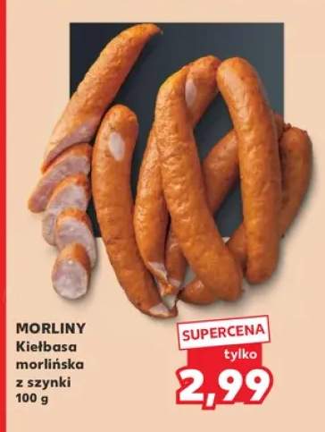 Kiełbasa morlińska z szynki Morliny