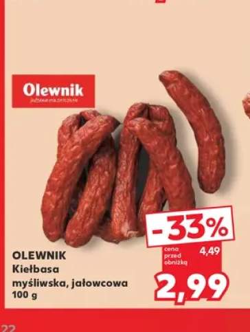 Kiełbasa myśliwska Olewnik +1 wariant