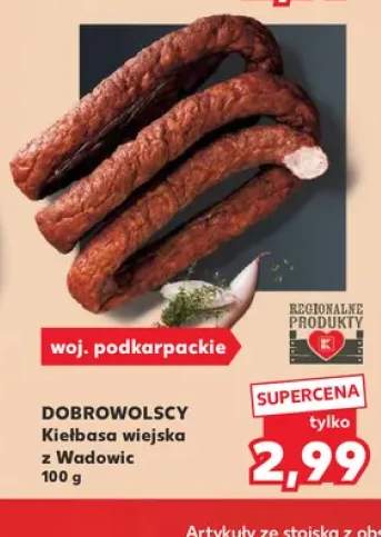Kiełbasa wiejska z Wadowic Dobrowolscy