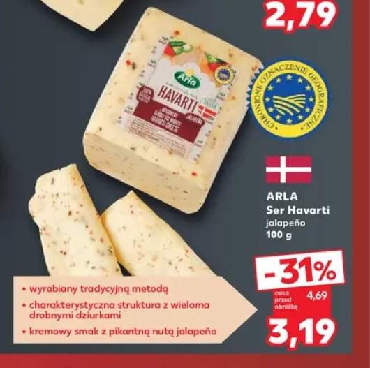 Ser Havarti jalapeño Arla