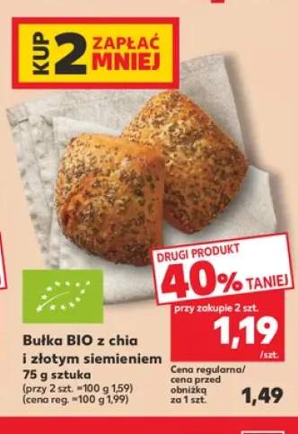 Bułka BIO z chia i złotym siemieniem