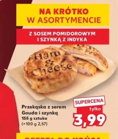 Przekąska z serem Gouda i szynką