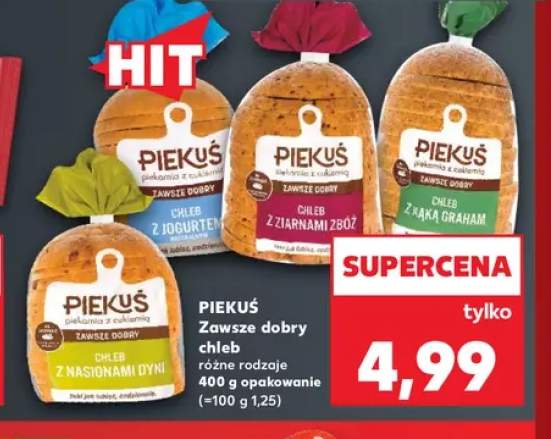 Chleb Zawsze dobry z jogurtem Piekuś +3 warianty