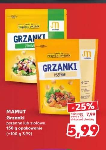 Grzanki pszenne Mamut +1 wariant