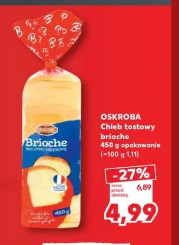 Chleb tostowy brioche Oskroba