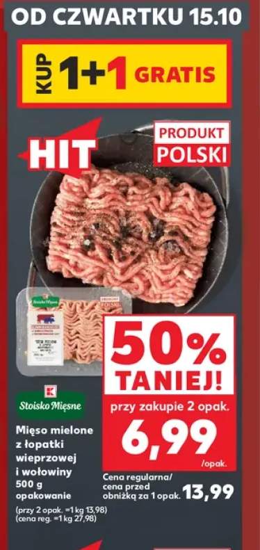 Mięso mielone z łopatki wieprzowej i wołowiny Stoisko Mięsne