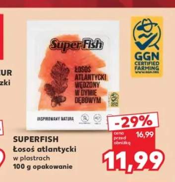Łosoś atlantycki w plastrach SuperFish