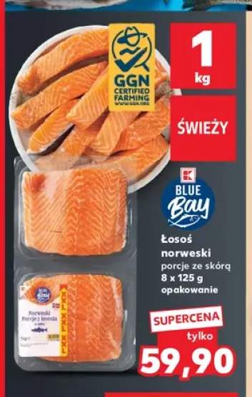 Łosoś norweski porcje ze skórą Blue Bay