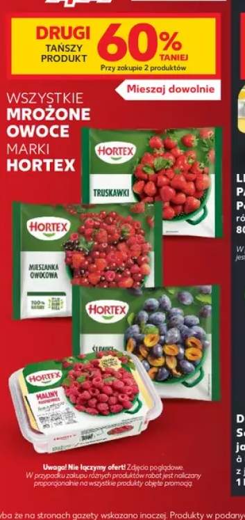 Mrożone owoce marki Hortex +4 warianty