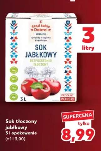 Sok tłoczony jabłkowy K-Stąd Takie Dobre!