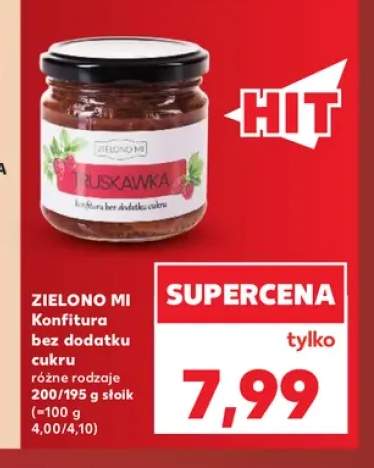 Konfitura bez dodatku cukru Zielono Mi