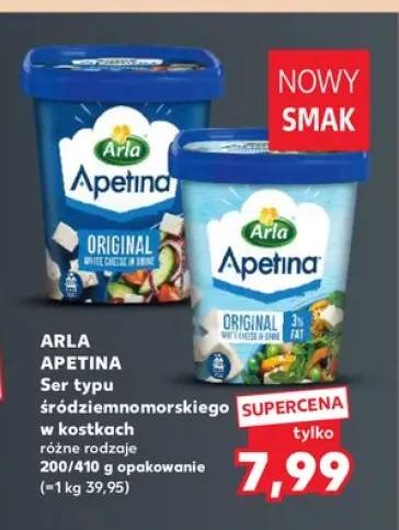 Ser typu śródziemnomorskiego w kostkach Original Arla Apetina +1 wariant