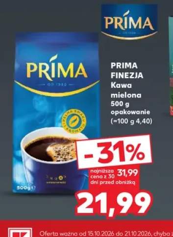 Kawa mielona Prima Finezja