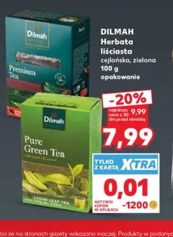 Herbata liściasta cejlońska Dilmah +1 wariant
