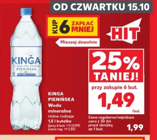 Woda mineralna Kinga Pienińska