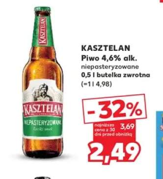 Piwo Kasztelan niepasteryzowane