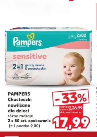 Chusteczki nawilżane dla dzieci Pampers 2-pak