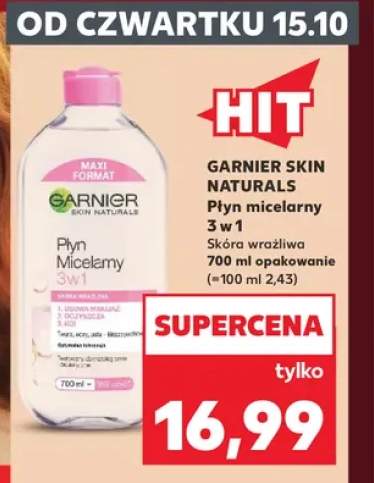 Płyn micelarny 3 w 1 skóra wrażliwa Garnier Skin Naturals