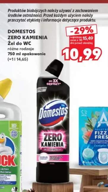 Żel do WC Zero Kamienia Domestos