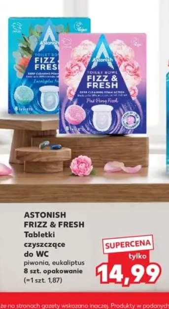 Tabletki czyszczące do WC Frizz & Fresh piwonia Astonish +1 wariant