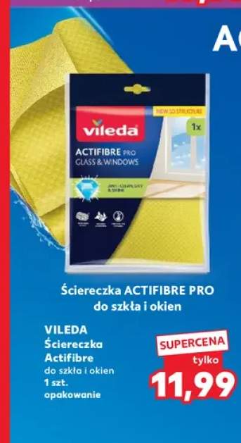 Ściereczka Actifibre Pro do szkła i okien Vileda