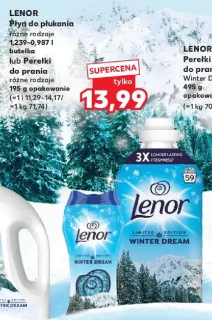 Płyn do płukania Lenor +1 wariant