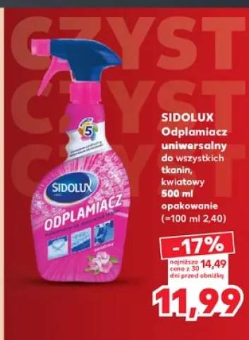 Odplamiacz uniwersalny do wszystkich tkanin kwiatowy Sidolux