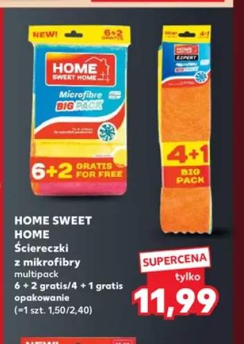 Ściereczki z mikrofibry 8-pak Home Sweet +1 wariant