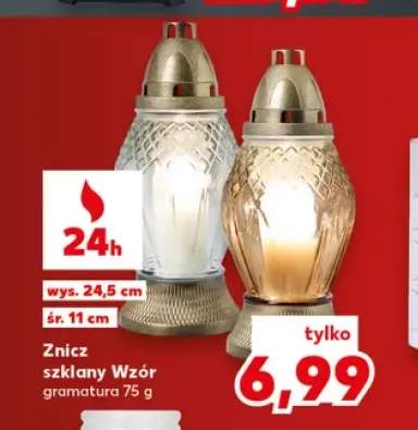 Znicz szklany Wzór