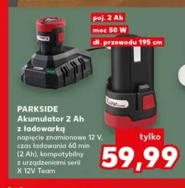 Akumulator z ładowarką Parkside