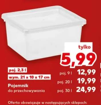 Pojemnik do przechowywania 2,3 l +3 warianty