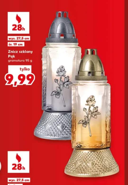 Znicz szklany Pąk