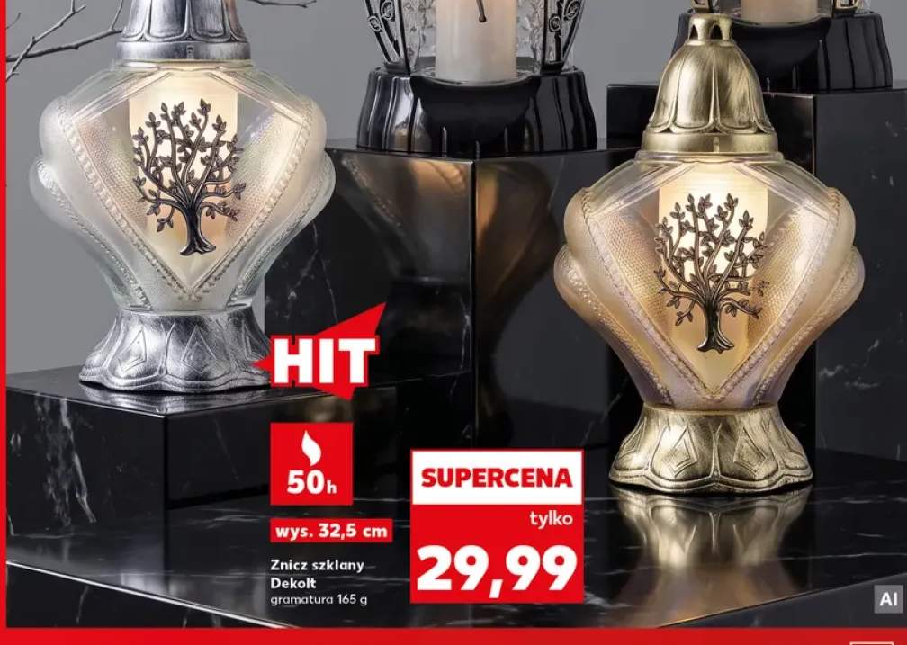Znicz szklany Dekolt