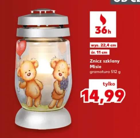 Znicz szklany Misie