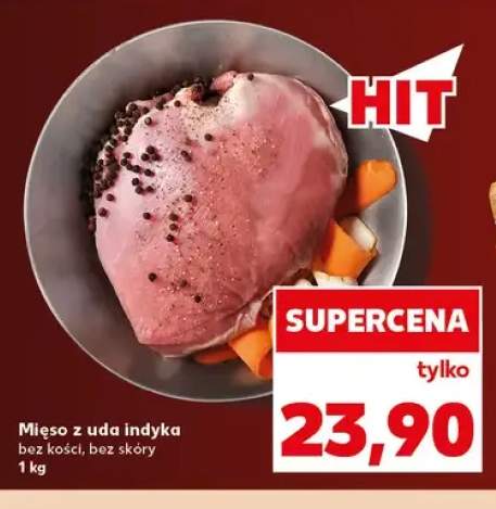 Mięso z uda indyka bez kości bez skóry