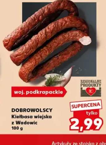 Kiełbasa wiejska z Wadowic Dobrowolscy