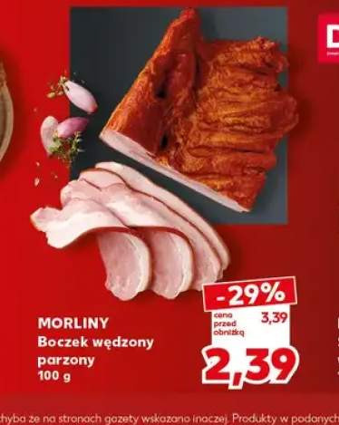 Boczek wędzony parzony Morliny