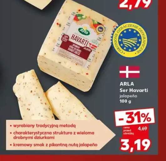 Ser Havarti jalapeño Arla
