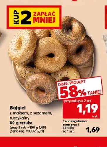Bajgiel z sezamem +2 warianty