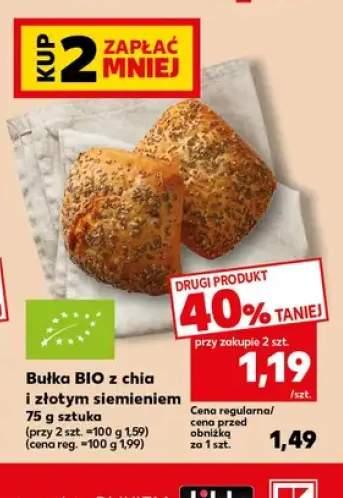 Bułka BIO z chia i złotym siemieniem