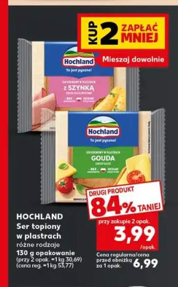 Ser topiony w plastrach Hochland