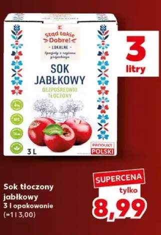 Sok jabłkowy tłoczony Stąd takie Dobre!
