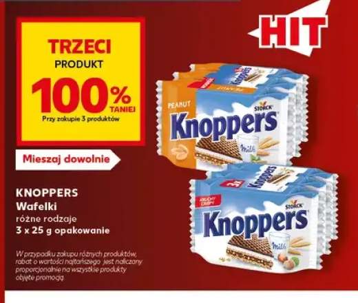 Wafelki Knoppers 3-pak