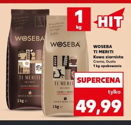 Kawa ziarnista Ti Meriti Crema Woseba +1 wariant